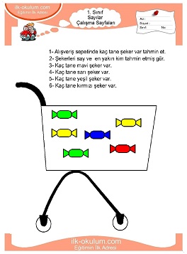 Çocuklar İçin Sayılar Çalışma Sayfaları 